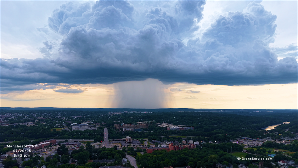 Storm over Manchester NH